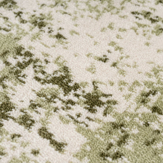 Sage Green Abstract Runner Rug - Bella
