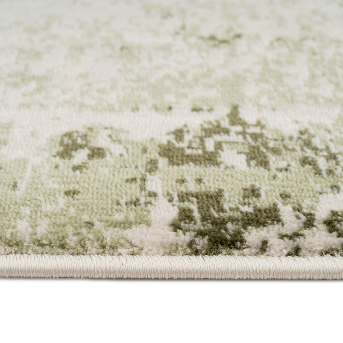 Sage Green Abstract Runner Rug - Bella