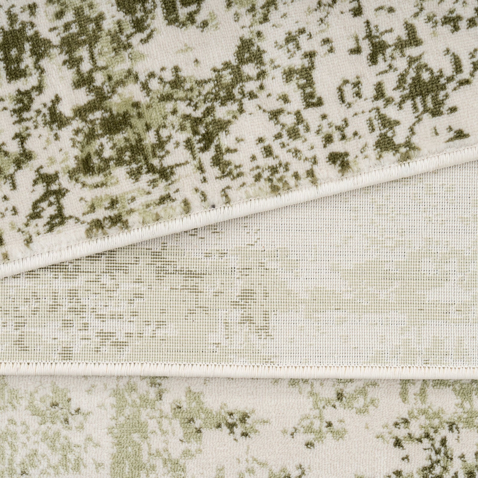 Sage Green Abstract Rug - Bella