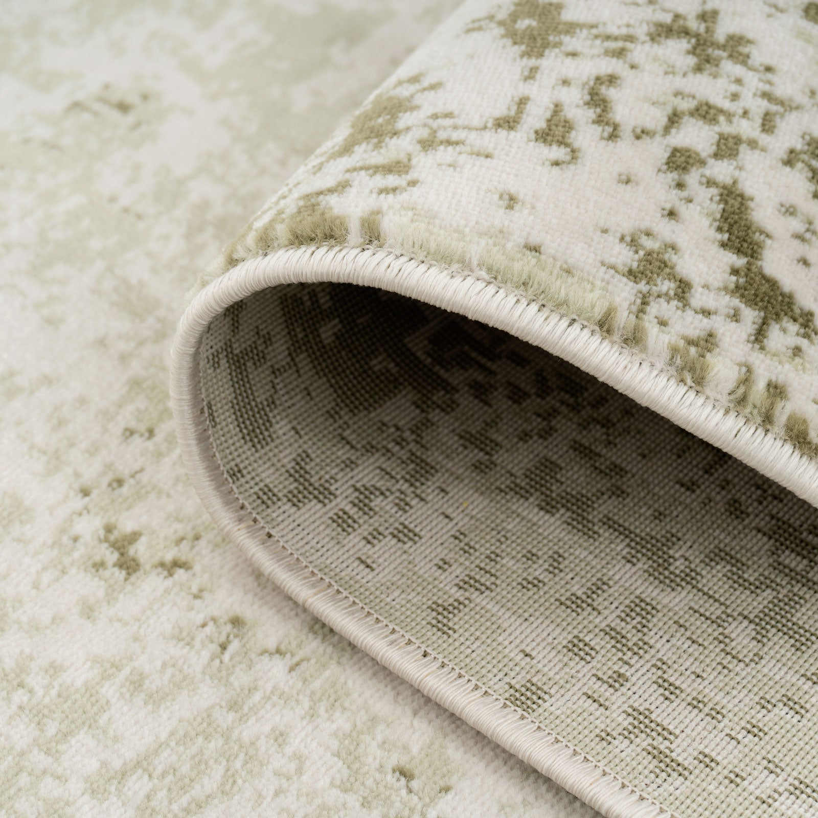 Sage Green Abstract Rug - Bella | Living Room Rugs | Kukoon Rugs Online