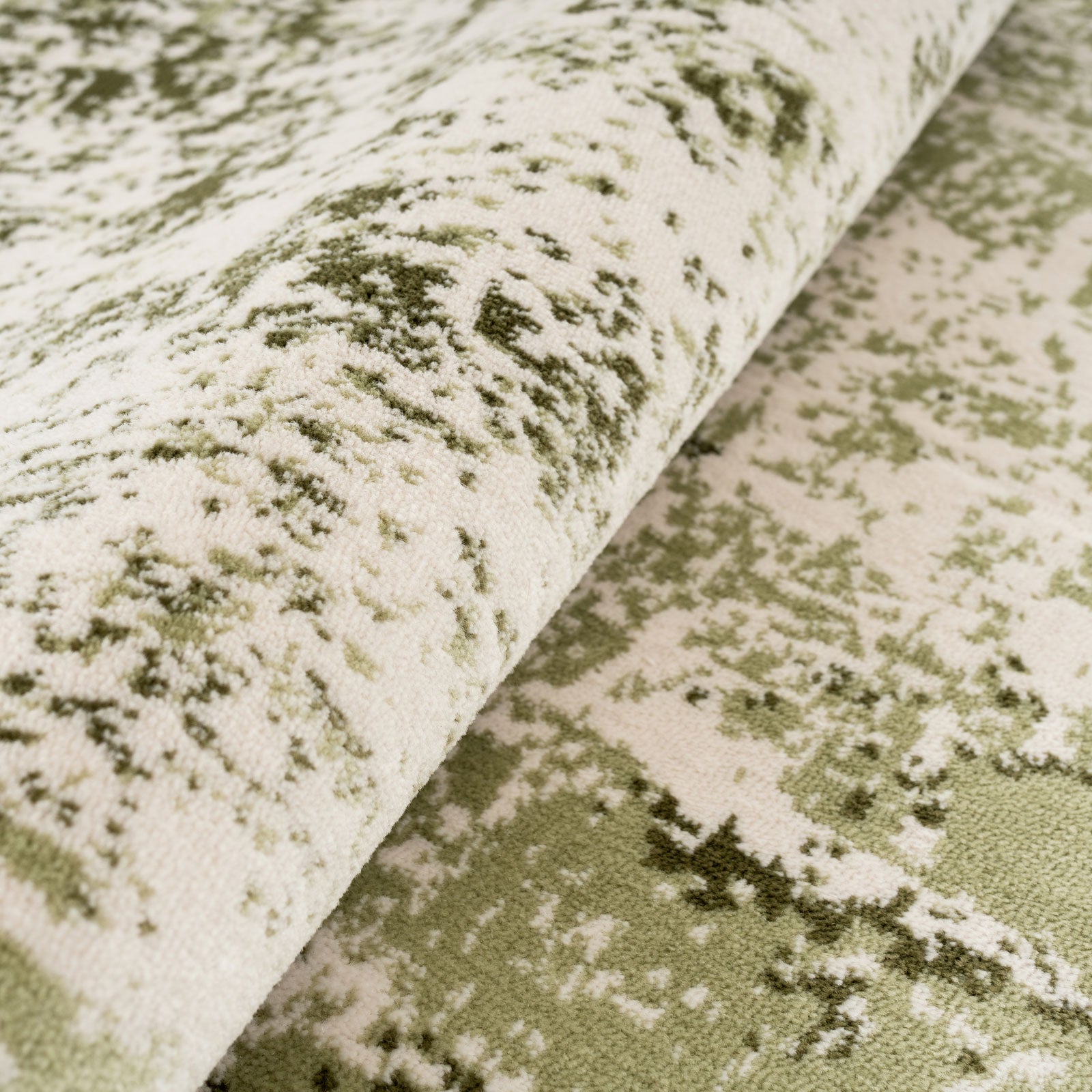 Sage Green Abstract Rug - Bella | Living Room Rugs | Kukoon Rugs Online