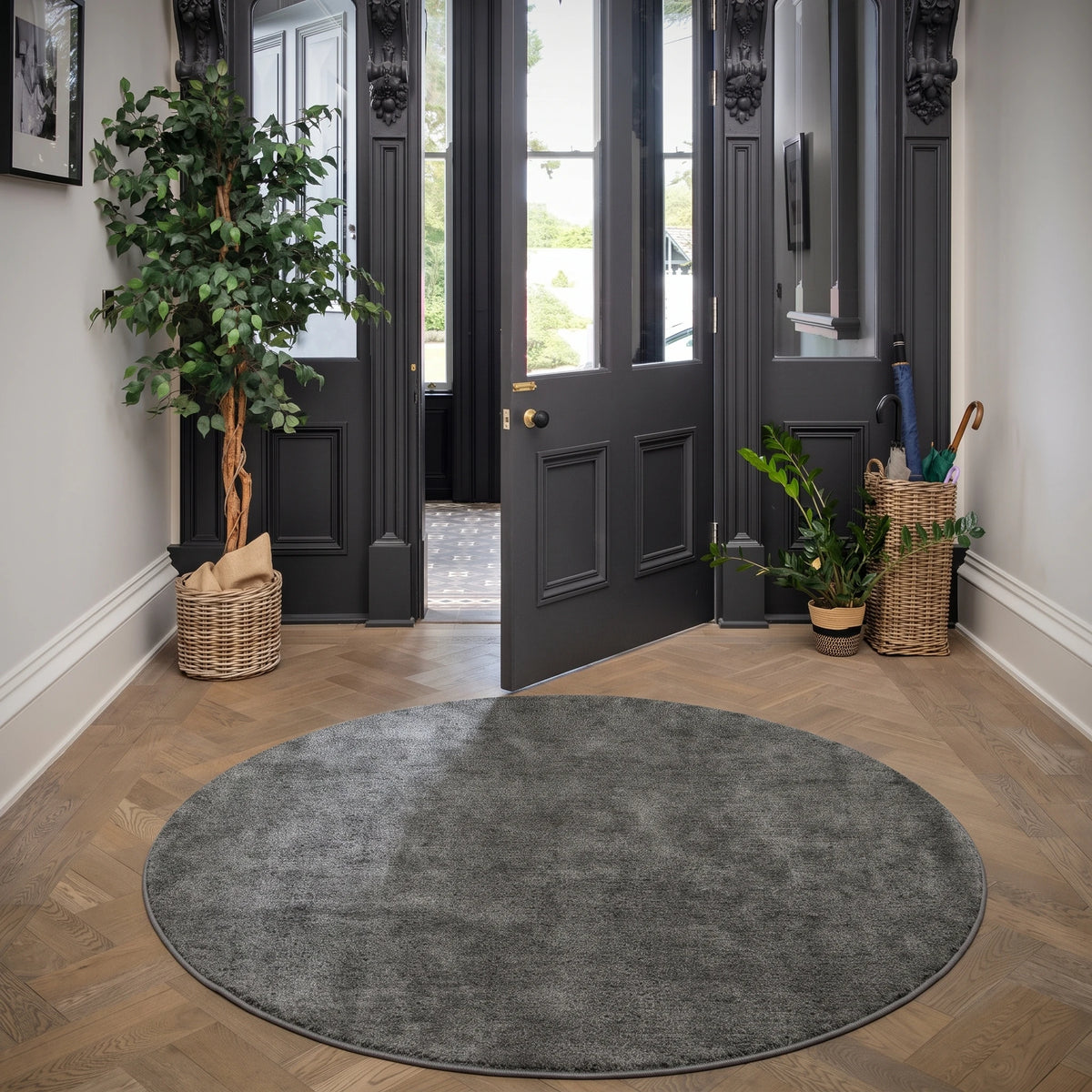 Premium Grey Shaggy Rug - Dove