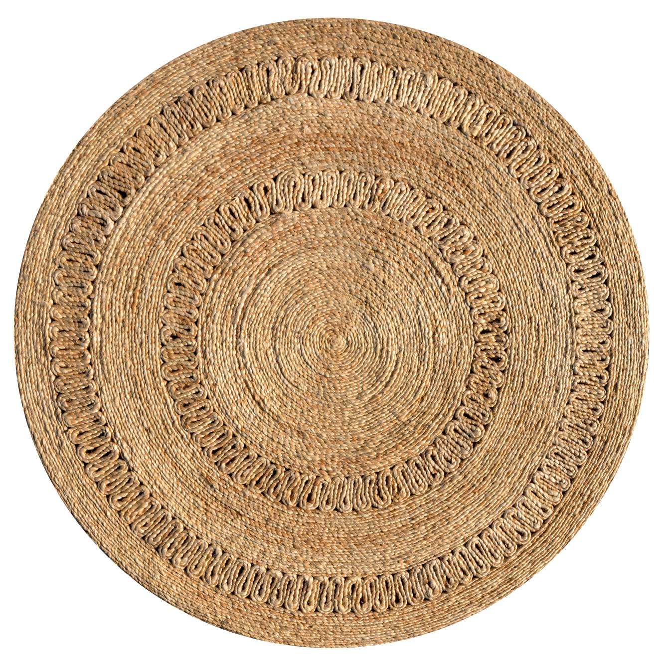 Natural Woven Round Circle Rug