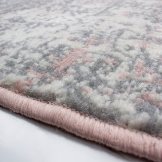 Pink Grey Distressed Extra Large Room Rug