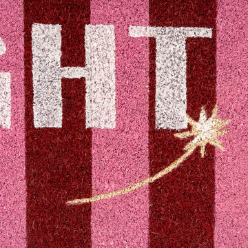 Pink Bright Coir Doormat