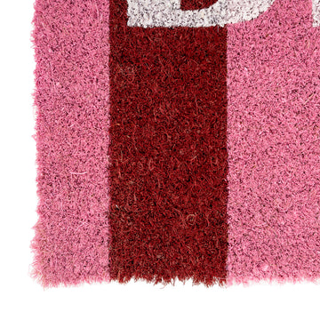 Pink Bright Coir Doormat