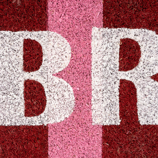 Pink Bright Coir Doormat