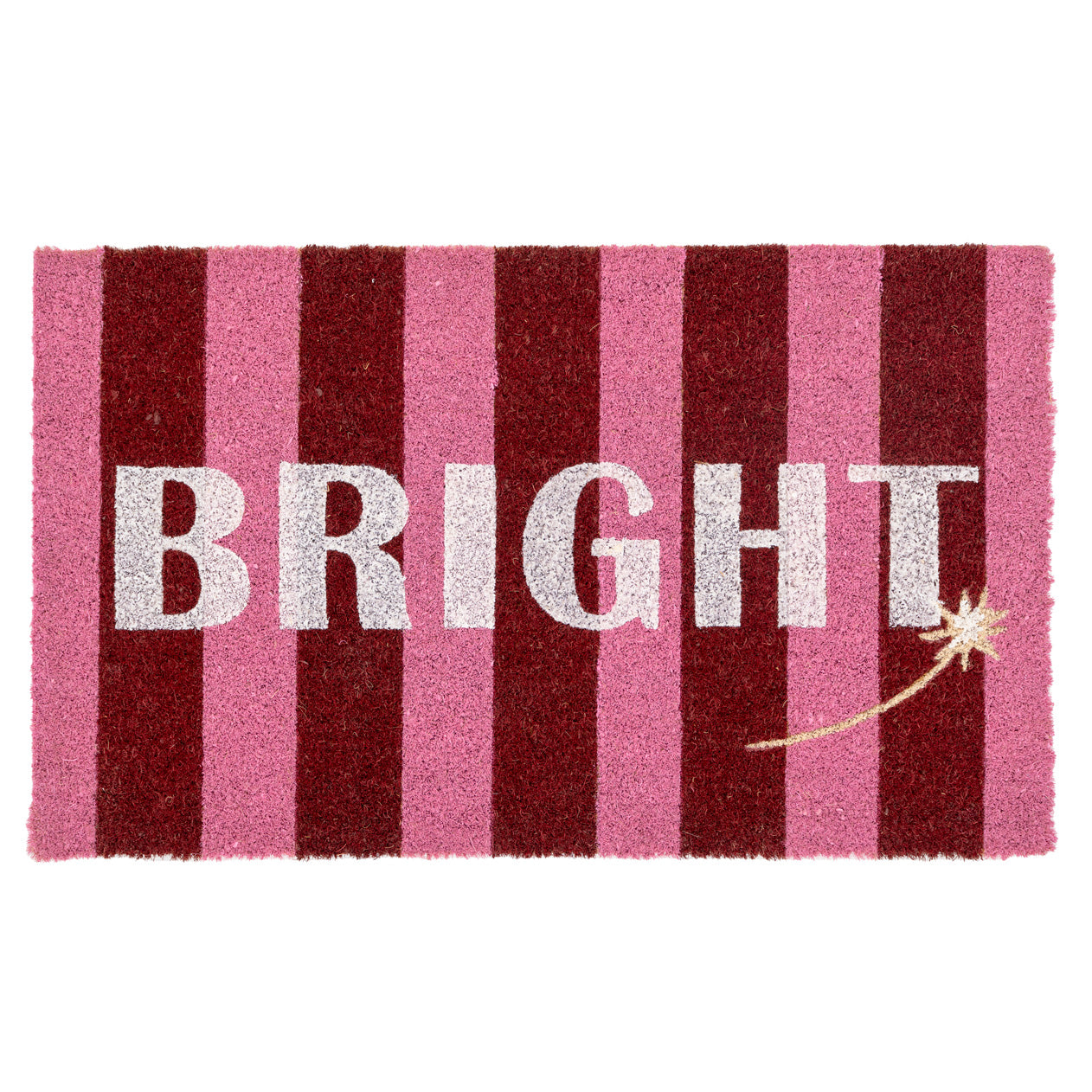 Pink Bright Coir Doormat