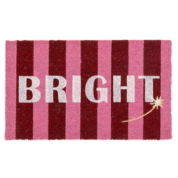 Pink Bright Coir Doormat