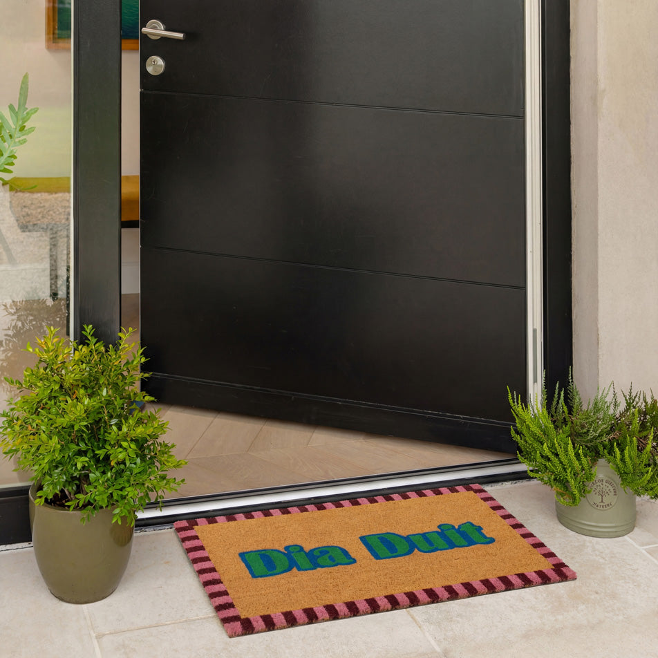 Irish Dia Duit Coir Doormat