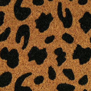 Leopard Print Coir Doormat