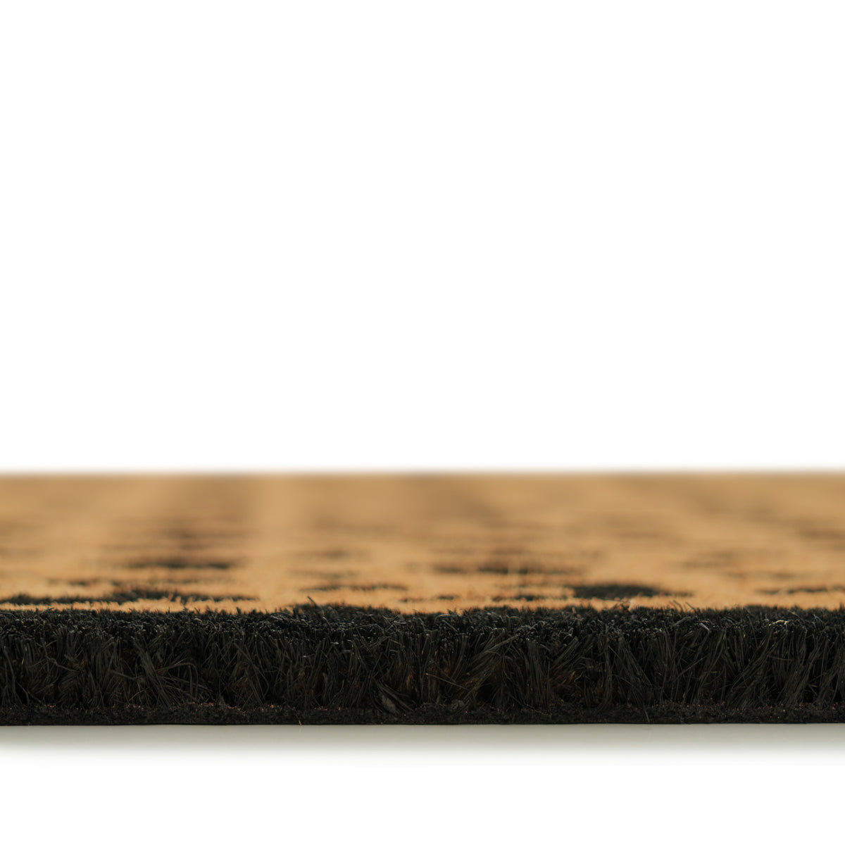 Leopard Print Coir Doormat