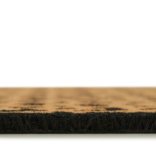 Leopard Print Coir Doormat
