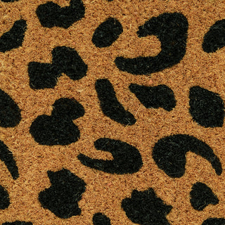 Leopard Print Coir Doormat