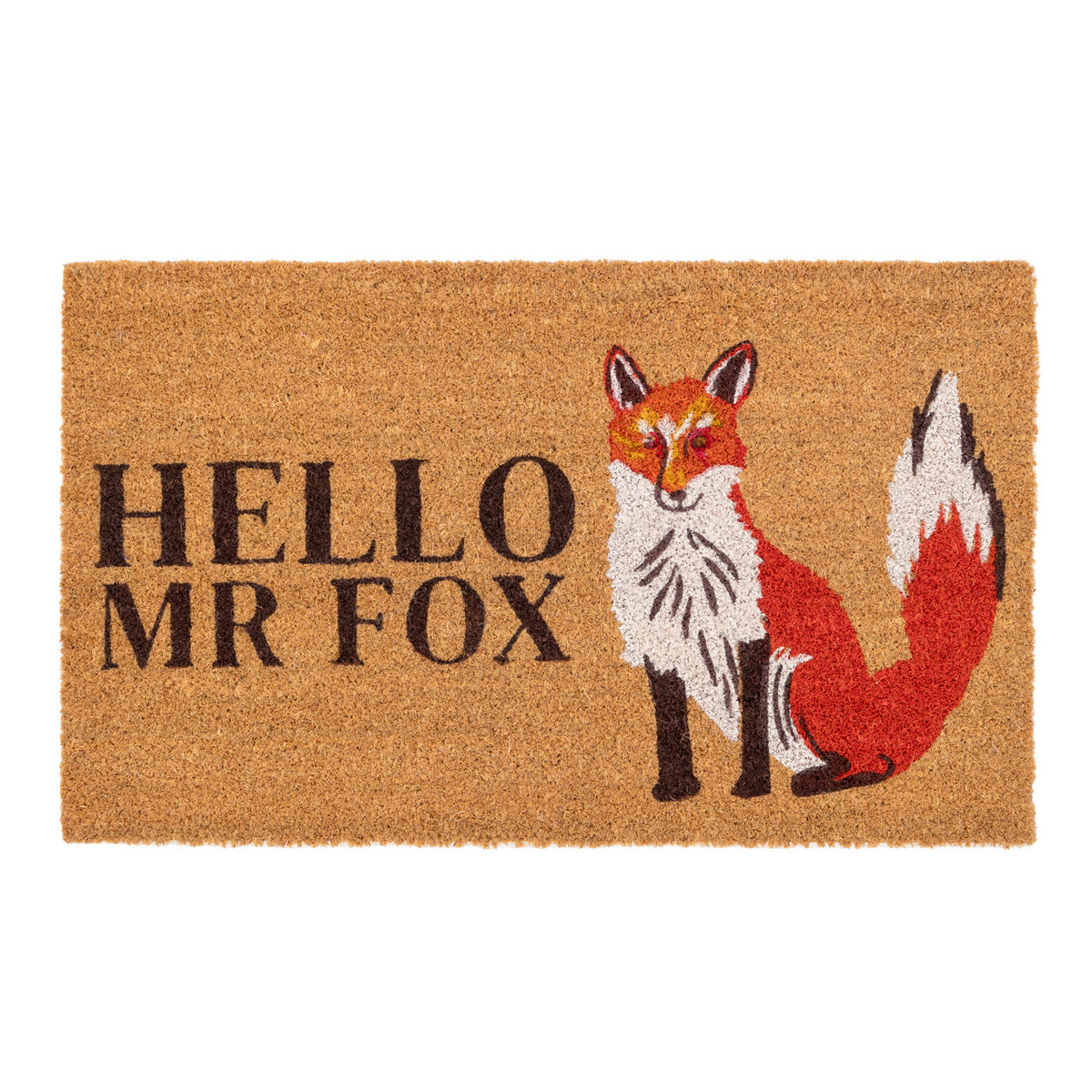 Hello Fox Coir Doormat