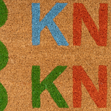 Knock Knock Coir Doormat