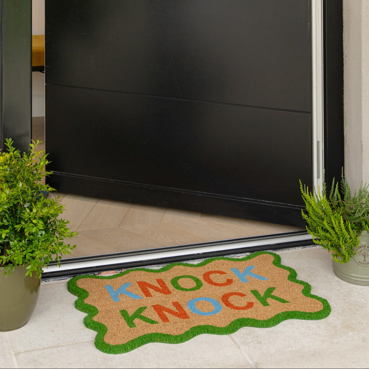 Knock Knock Coir Doormat