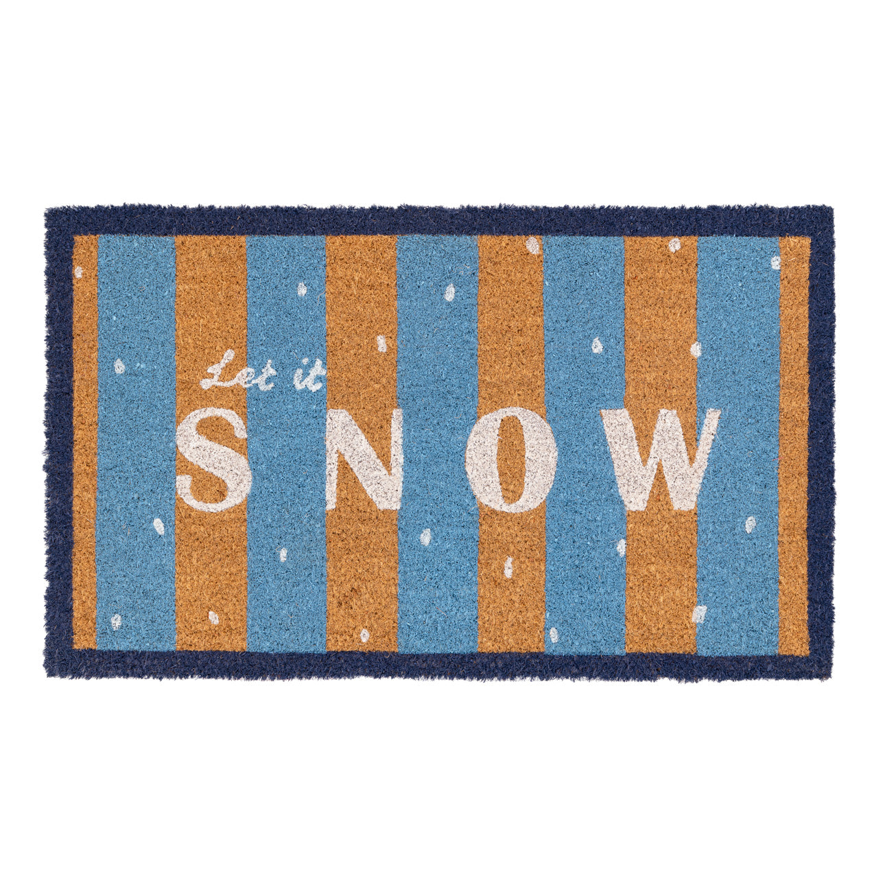 Let It Snow Coir Doormat