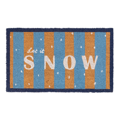 Let It Snow Coir Doormat