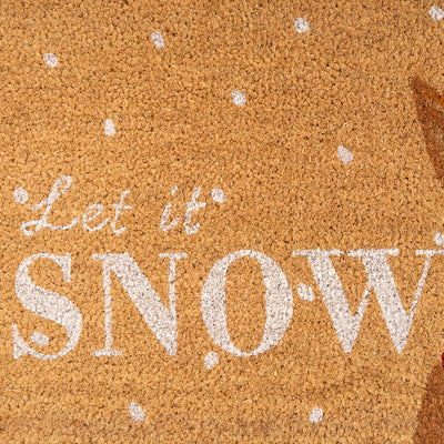 Winter Bunny Coir Doormat