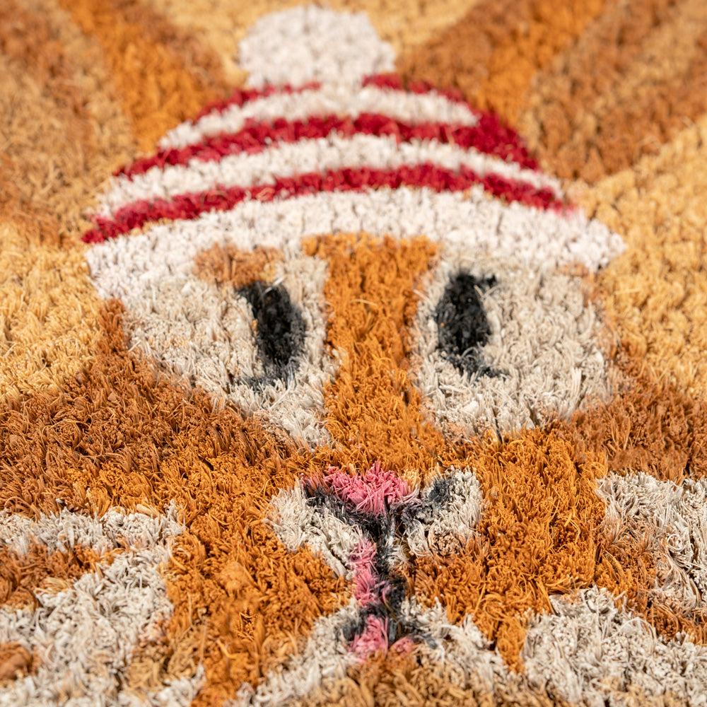 Winter Bunny Coir Doormat