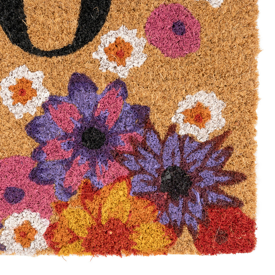 Floral Blooms Coir Doormat