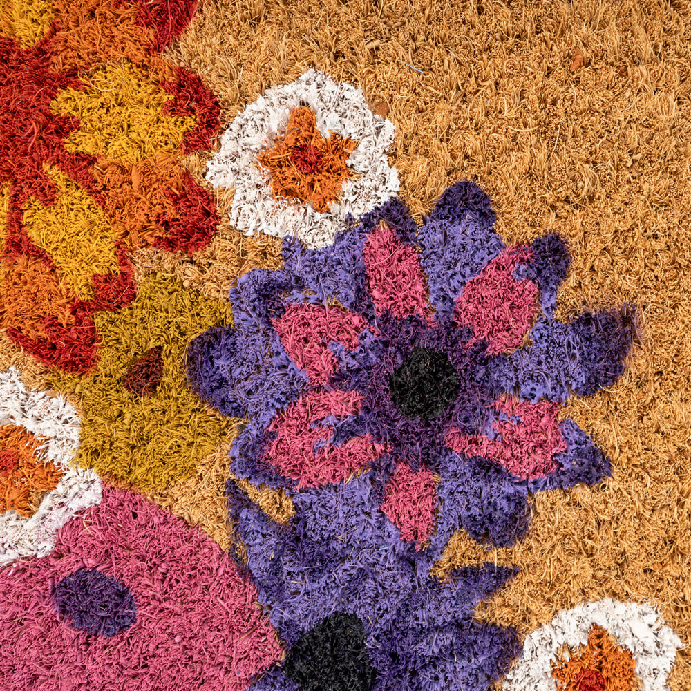 Floral Blooms Coir Doormat