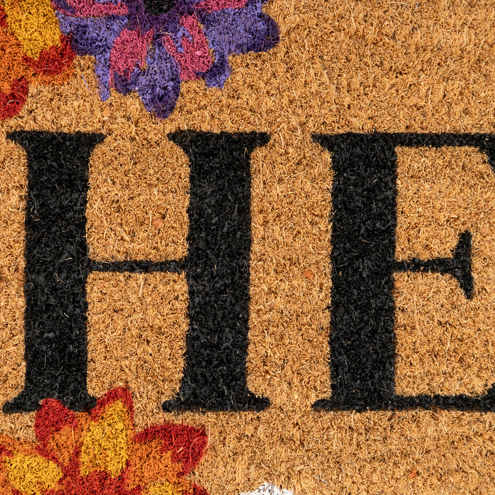 Floral Blooms Coir Doormat