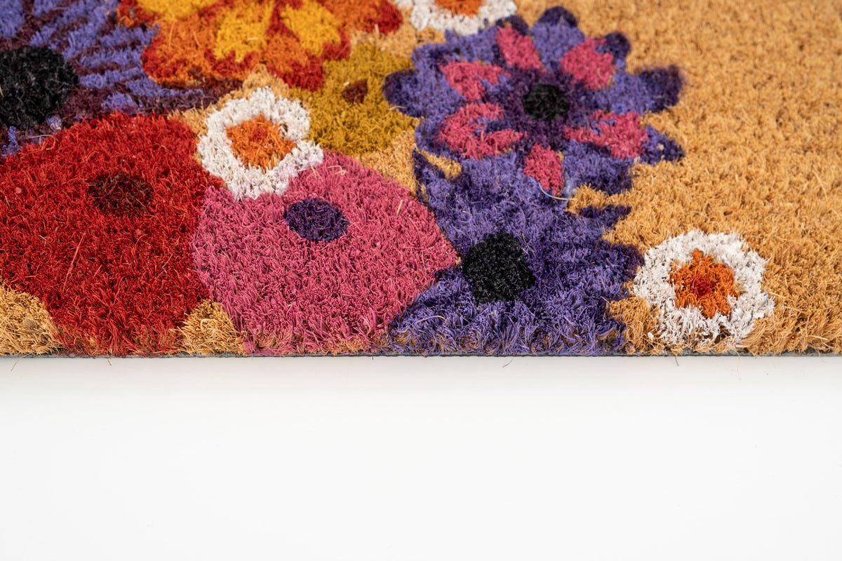 Floral Blooms Coir Doormat