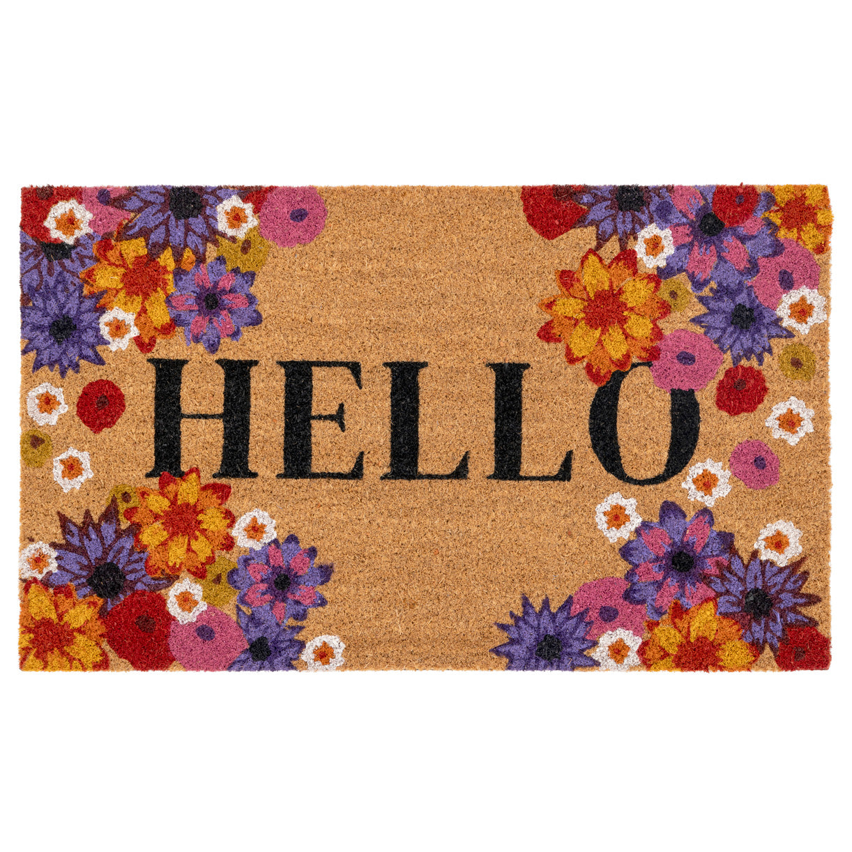 Floral Blooms Coir Doormat
