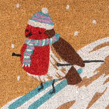 Christmas Robin Coir Doormat