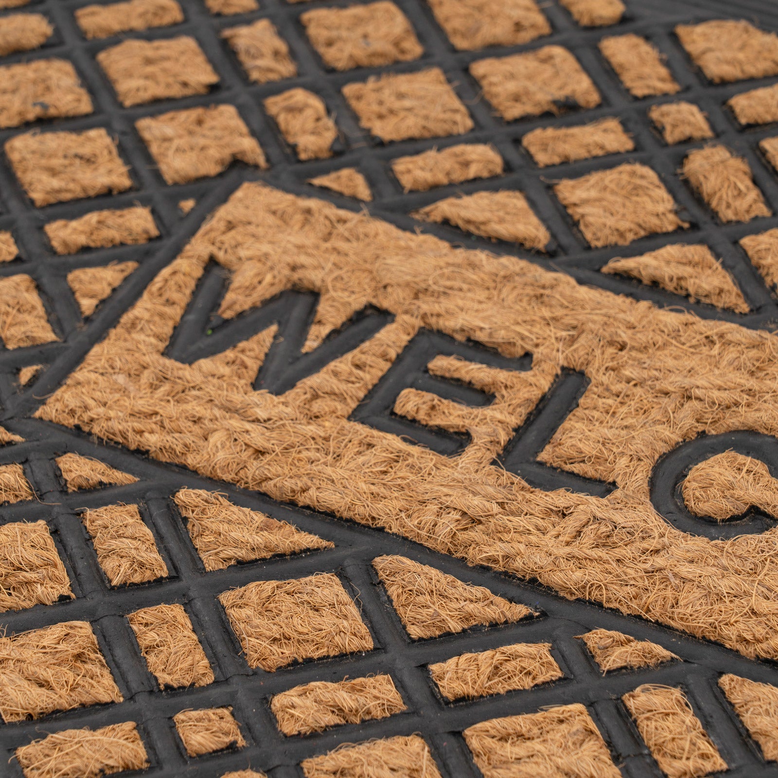 Welcome Coir Rubber Doormat