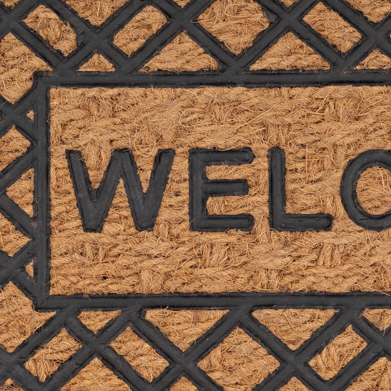 Welcome Coir Rubber Doormat