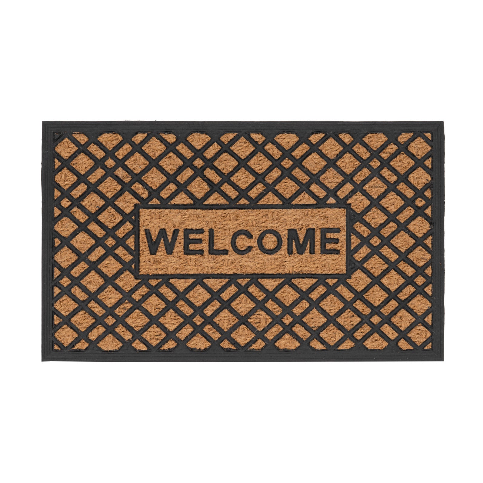 Welcome Coir Rubber Doormat