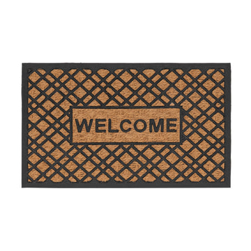 Welcome Coir Rubber Doormat