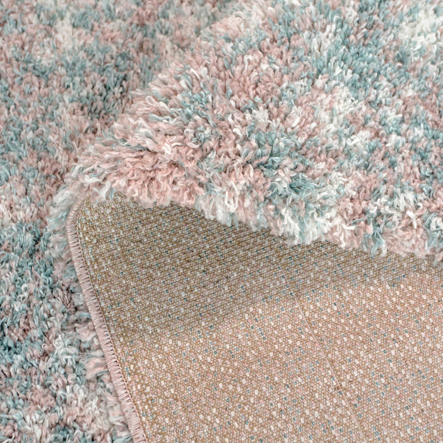 Muttled Rug Soft Mottled Light Blue Shaggy Area Rug - Camberley | Living Room Rugs ...