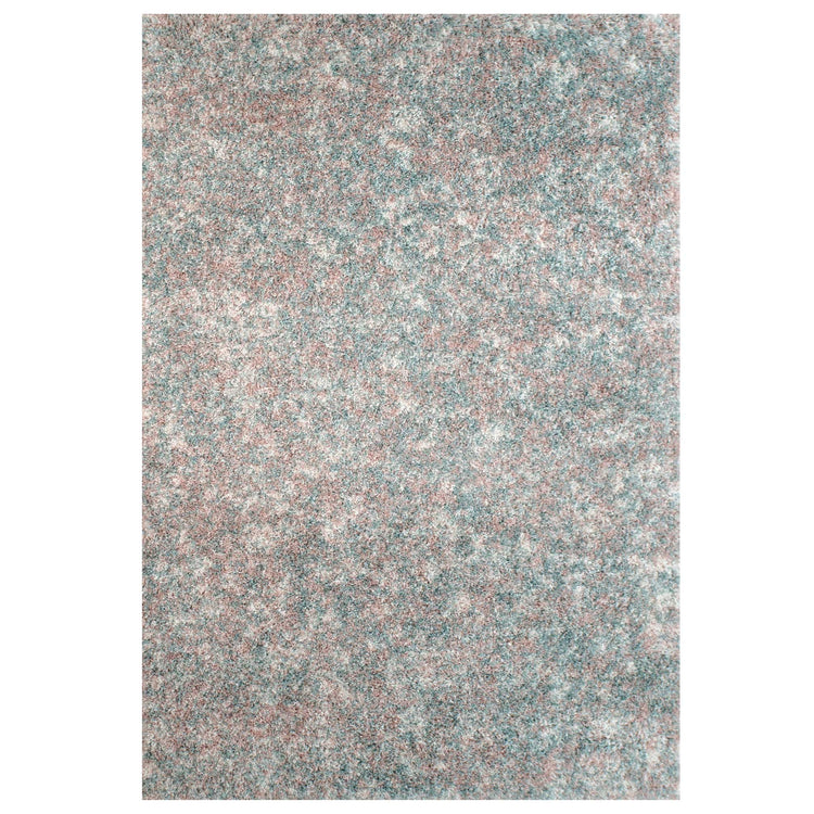 Soft Mottled Light Blue Shaggy Area Rug