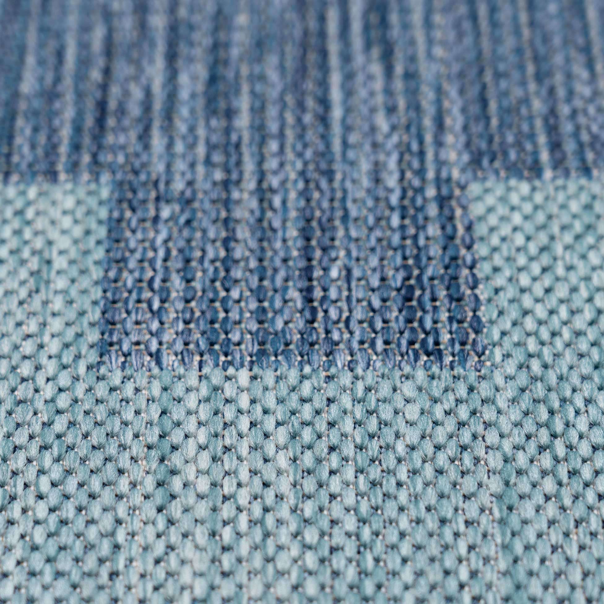 Blue Geometric Indoor Outdoor Area Rug