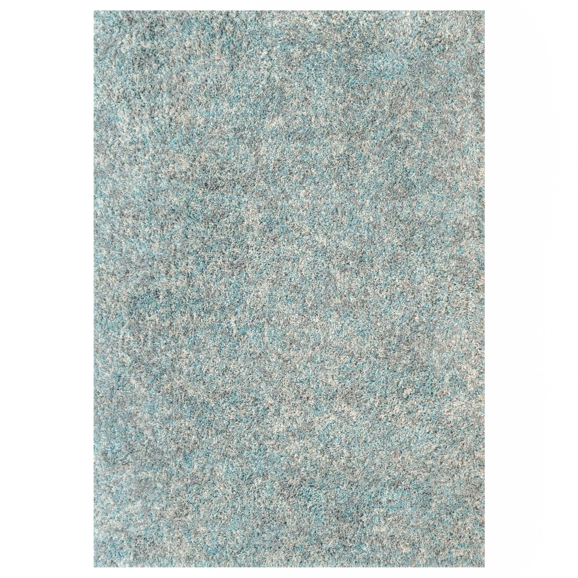 Soft Mottled Duck Egg Shaggy Area Rug