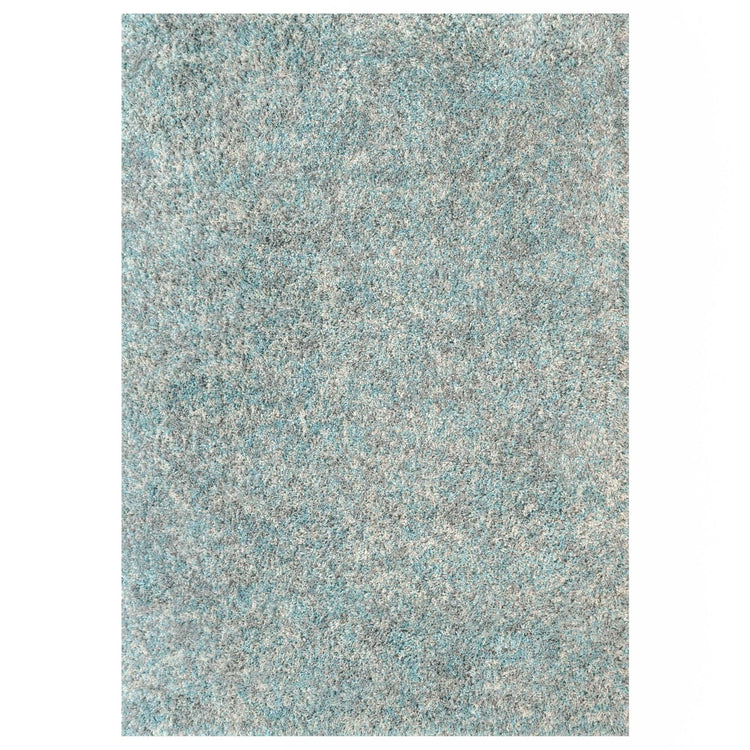 Soft Mottled Duck Egg Shaggy Area Rug