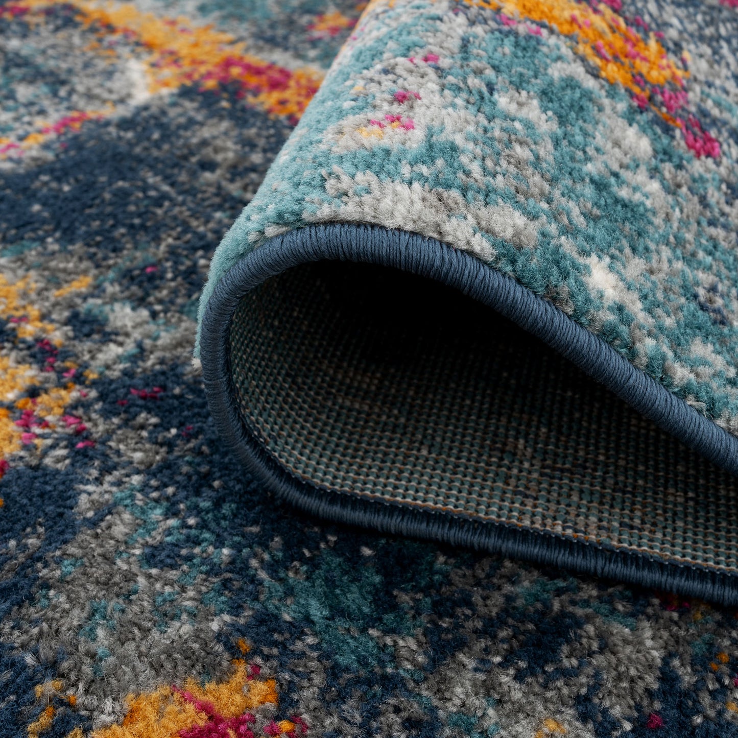 Funky Multicolour Area Rug - Thrive | Living Room Rugs | Kukoon Rugs Online