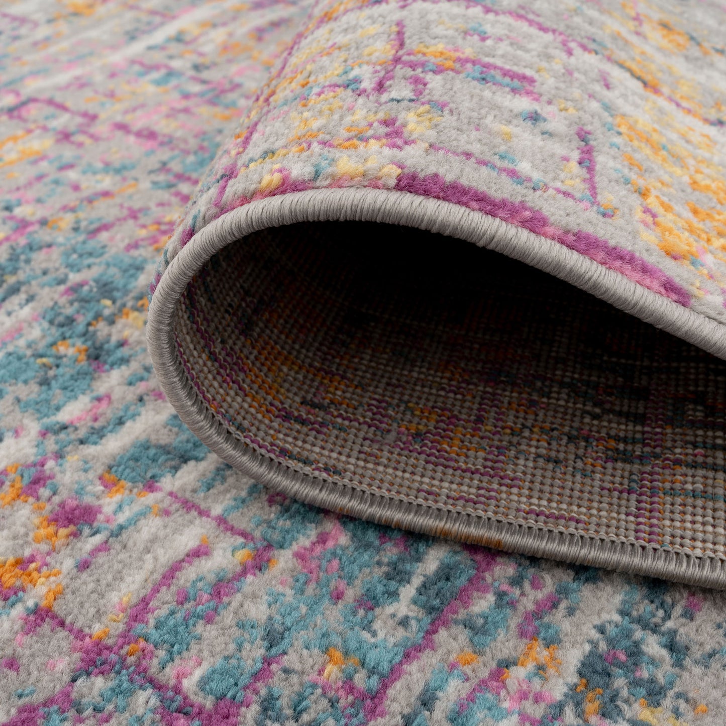 Colourful Tweed Effect Rug - Viva | Living Room Rugs | Kukoon Rugs Online