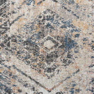 Soft Multicolour Concentric Diamond Area Rug