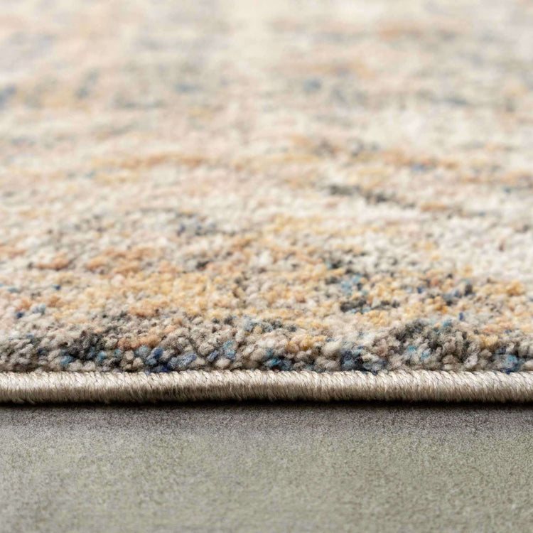Soft Multicolour Concentric Diamond Area Rug