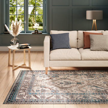 Washable Teal Kitchen Mat - Saxe