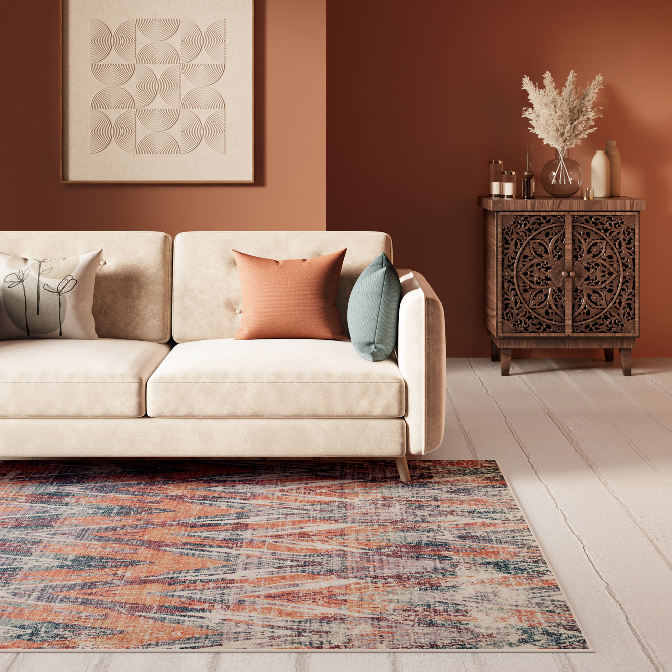 Washable Bathroom Mat - Ziggy