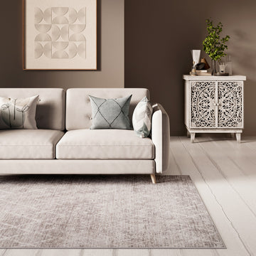 Washable Grey Kitchen Mat - Brindle