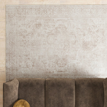 Washable Vintage Beige Rug - Isla