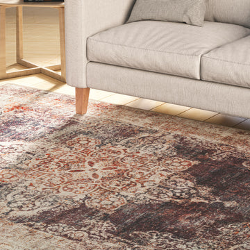Washable Boho Distressed Rug - Opal