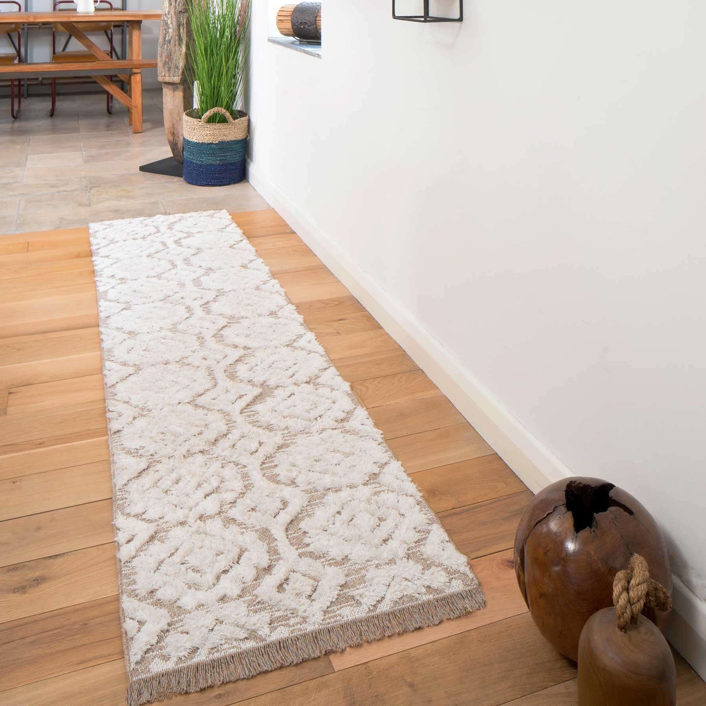 Beige Tufted Moroccan Sustainable Rug
